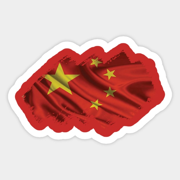 Chinese Flag Sticker by Teemperor